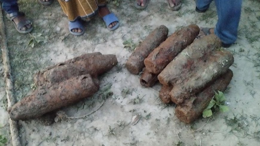 যমুনা নদীর তীরে মিলল ১১ মর্টারশেল
